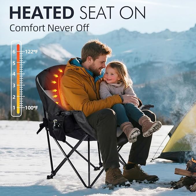 Heated Oversized Camping Chair - Image 2