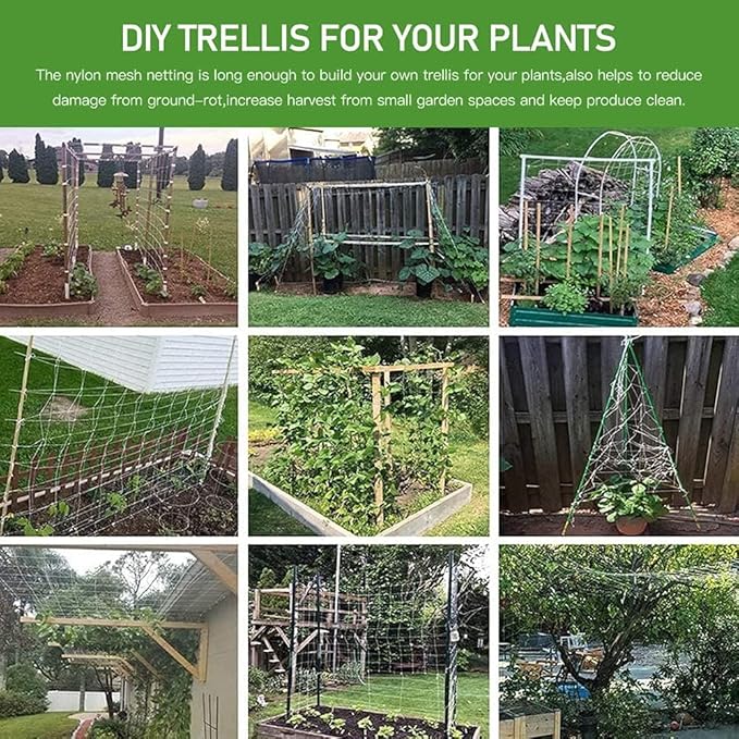 Trellis Netting, CANAGROW Heavy-Duty Garden Plant Trellis Netting - Image 7