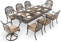 9-Piece Cast Aluminum Patio Furniture, Outdoor Dining Sets by Unknown
