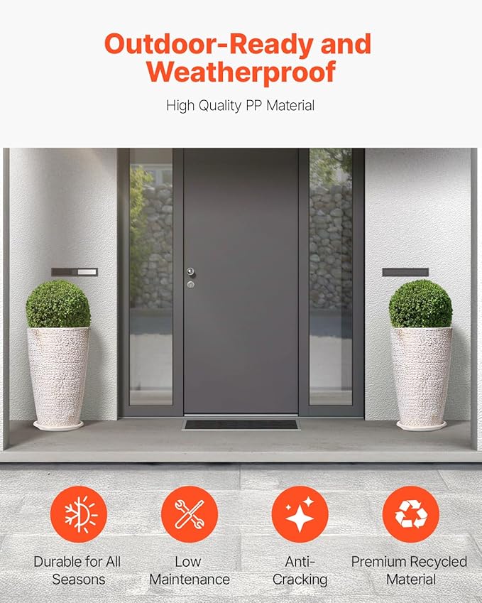 VEVOR Set of 2 Tall Outdoor Planters 21" H, Round Large Planters - Image 3