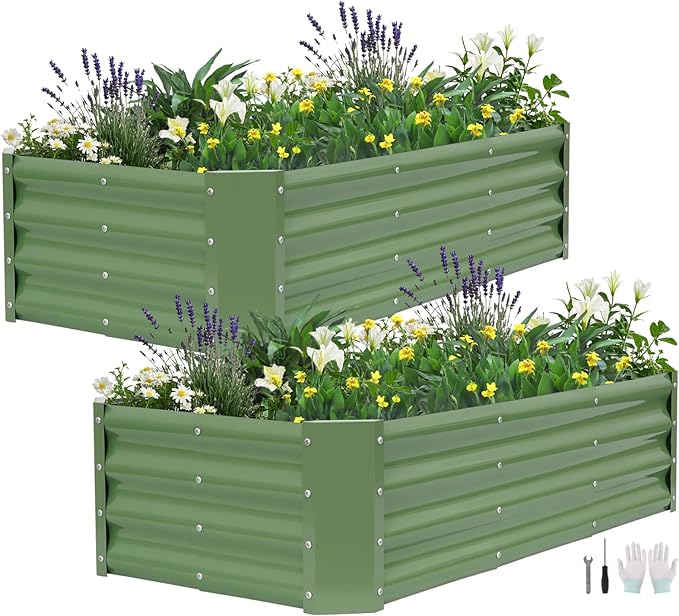 Galvanized Raised Garden Bed by BIRDSINYARD