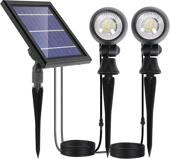 SUNLONG Solar Outdoor Lights, Solar Spot Lights Outdoor Waterproof Solar by MakeYournightBrightandWarm