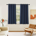 NICETOWN Navy Blue Blackout Curtain 54 inch Length, Grommet Thermal Curtains by NICETOWN
