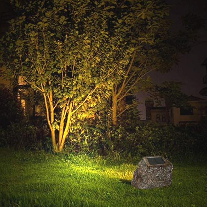 EiGreen Solar Garden Rock Lights Outdoor, 2 Pack 10 LED Waterproof Solar - Image 4