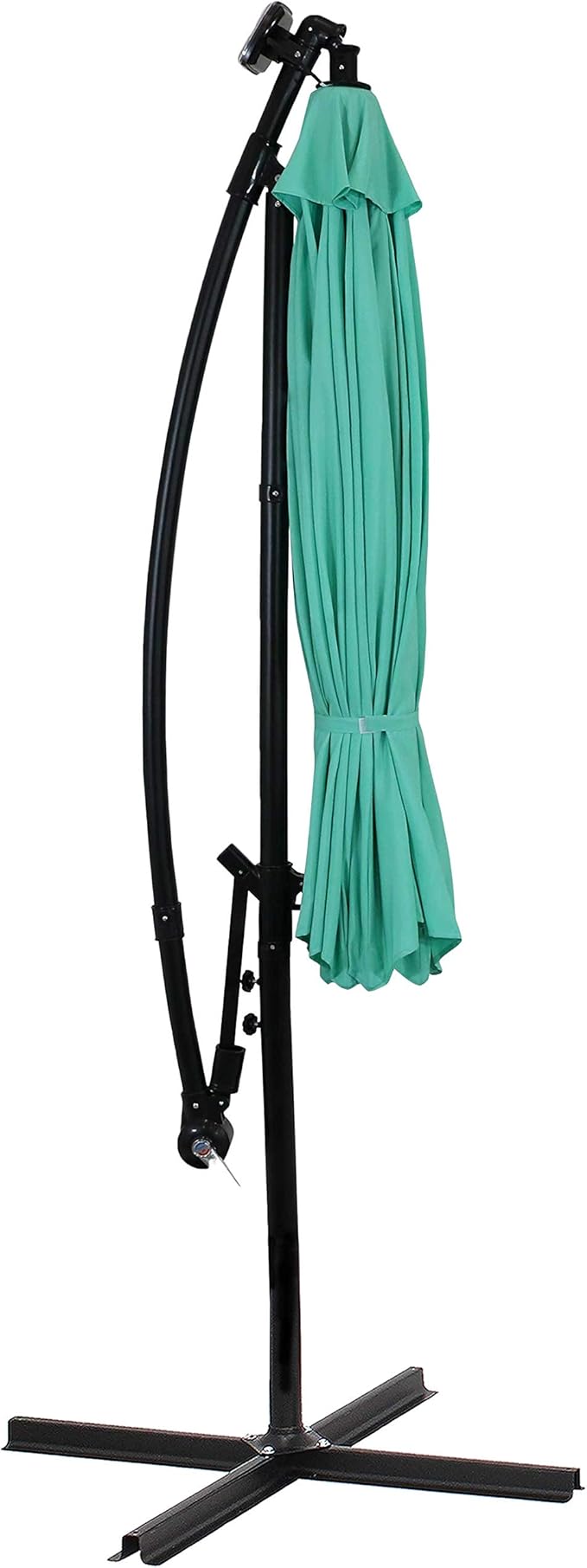 Sunnydaze 10' Solar Offset Patio Umbrella - Image 7