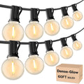 RTTY Dense-Glow Outdoor String Lights 60 ft, G40 Led Patio Globe Lights by RTTY