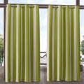 Exclusive Home Canopy Stripe Indoor/Outdoor Grommet Top Curtain Panel, Kiwi / by Exclusive+Home