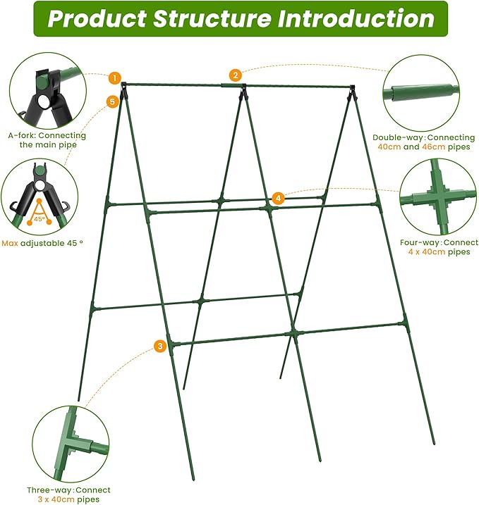 Cucumber Trellis, Foldable Trellis Cucumber - Image 4