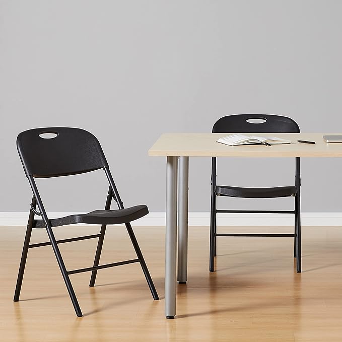 Amazon Basics Portable Folding Plastic Chair, Events Seating, 350-Pound Capacity - Image 2