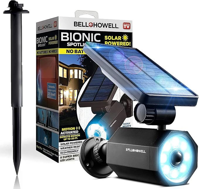 Bell+Howell Bionic Spotlight Original LED Solar Outdoor Lights by BellHowell