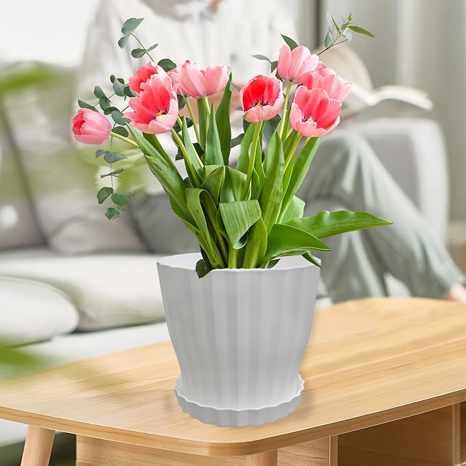 Flower Pots Outdoor Clearance 6 inch Set of 5 Succulent Planters - Image 3