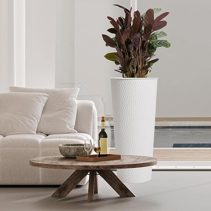 Worth 2 Pack 28" Tall Narrow Metal Planter - Image 4