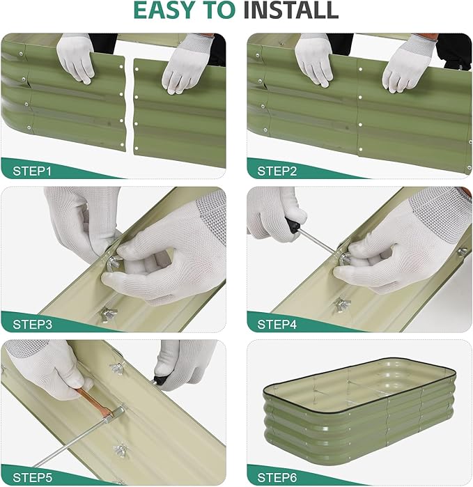 3 in 1 Galvanized Raised Garden Bed - Image 8