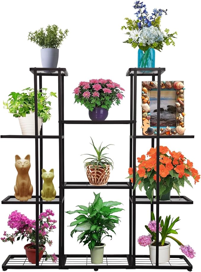 MTB Garden 4 Tier 11 Potted Metal Large Plant Stand - Image 7