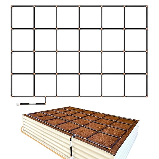 Garden Grid Watering System | Square Foot Gardening Grid & Irrigation in One | by GardenInMinutes