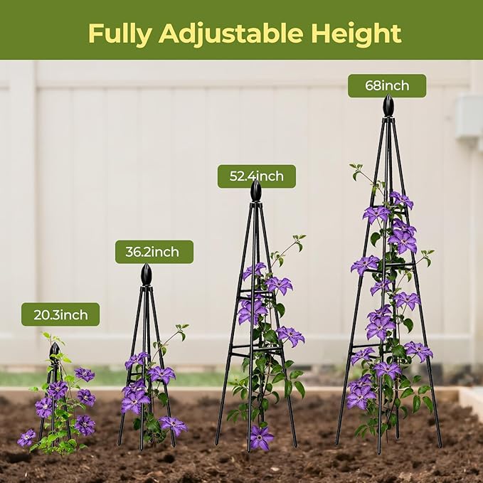 2 Pack Garden Trellis for Climbing Plants Outdoor, Vegetables - Image 4