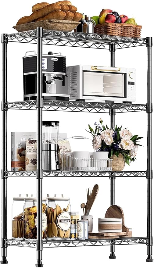 Xcity Storage Shelves, 4 Tier Heavy Duty Metal Shelving Unit, 1600 LBS Capacity by Unknown