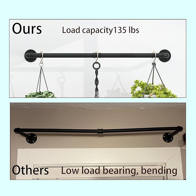 Hanging Planters for Indoor Plants, Window Plant Shelves, Plant Hanging Rod - Image 7