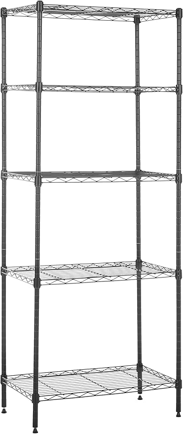 Amazon Basics 5-Shelf Multipurpose Adjustable Steel Garage Shelving Unit by AmazonBasics