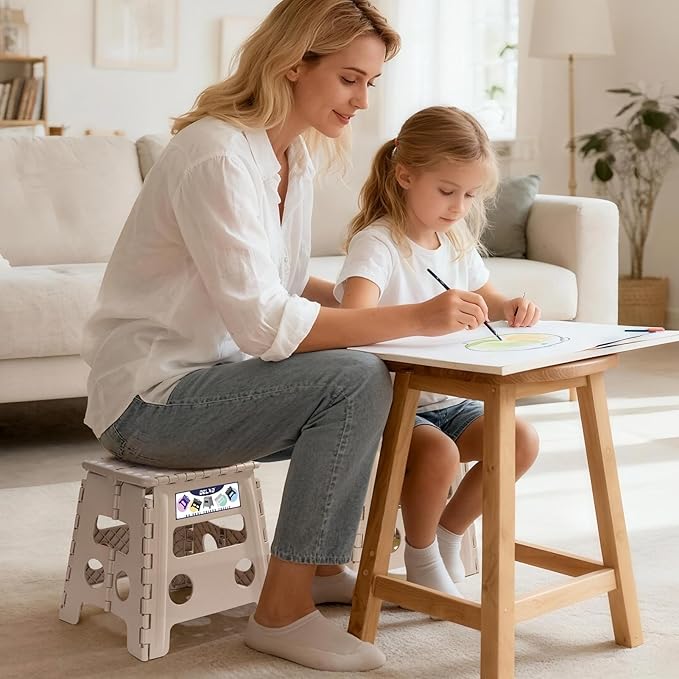 Delxo Office Step Stool, 13 inch Non-Slip Foldable Stools - Image 5