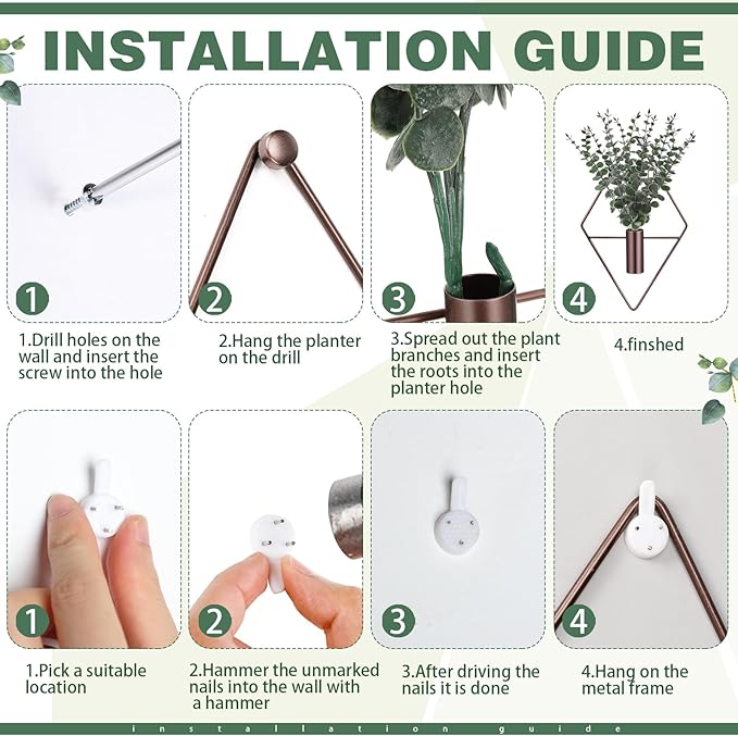 Jexine 8 Pcs Hanging Planters - Image 3