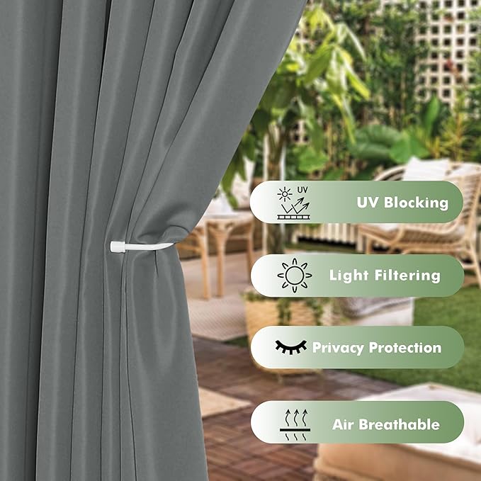 HolidayIdeas Waterproof Outdoor Curtains - Image 3