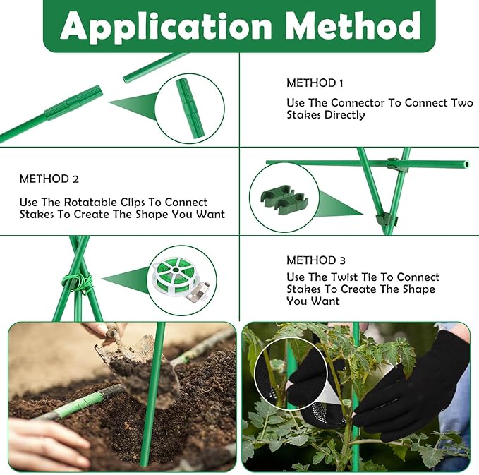 Cludoo 94PCS Garden Stakes Set - Image 7