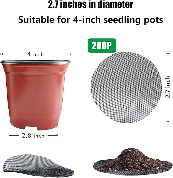 200 Pack 68MM, 2.7 inch Round Mesh Nets - Image 2