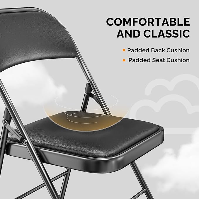 VINGLI 6 Pack Folding Chairs - Image 5