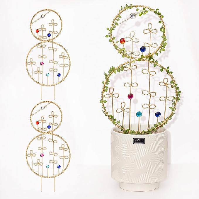2PCS Hoya Trellis Plant Support Indoor Metal Frame Unique Trellis by Goooxim