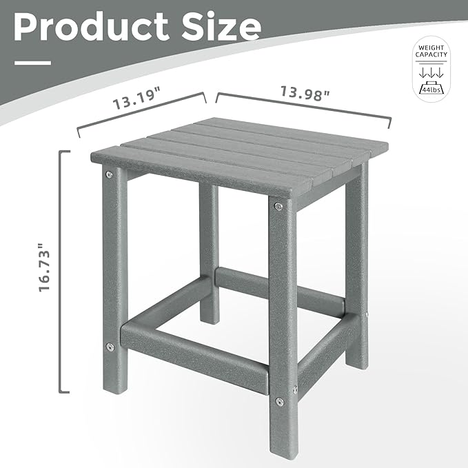 Outdoor Side Tables Adirondack, HDPE Small Table - Image 3
