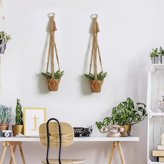 Artilady Plant Hanger Indoor Macrame Hanging Planters - Image 6