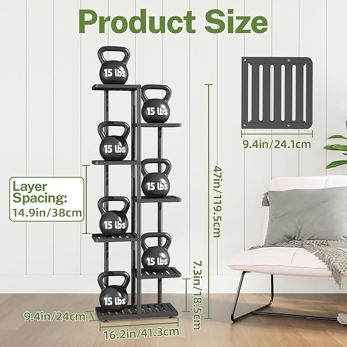 iDavosic.ly Plant Stand Indoor Outdoor, 6-Tier Tall Metal Flower Shelf - Image 3