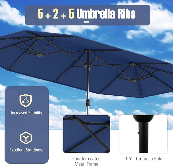 Tangkula 9 Piece Rattan Outdoor Dining Set - Image 8