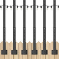 6 Pack String Light Poles, 2.8Ft Light Poles by Mutovlin