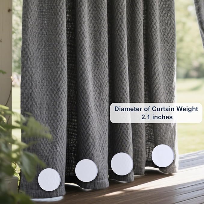 3LB Heavy Duty Outdoor Curtain Weights, Strong Magnetic Gazebo Curtain Weights - Image 5