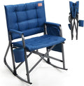 EVER ADVANCED Lightweight Folding Rocking Camping Chair, Padded Portable Rocker by EVERADVANCED
