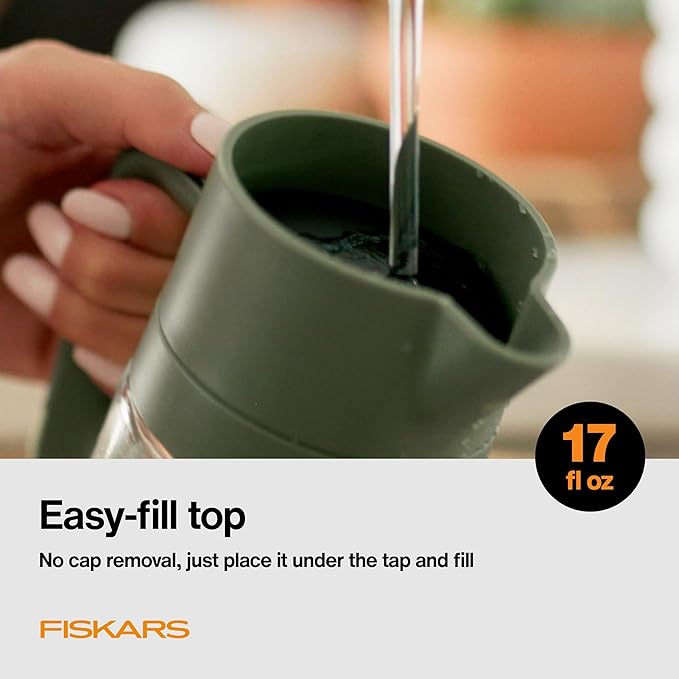 Fiskars Glass Watering Carafe, Indoor Plant Watering Can - Image 4