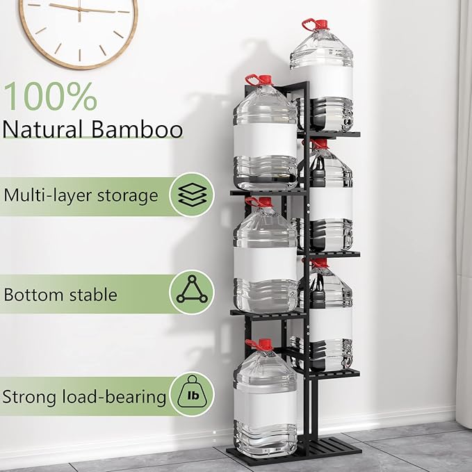 Laiensia Bamboo Plant Stand Rack 6 Tier, Indoor&Outdoor Planter Display Shelves - Image 6