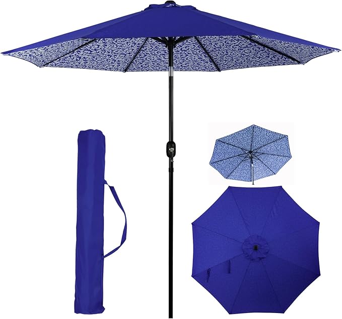 Backyard Expressions 9 ft. Patio Umbrella, Market Table Umbrella w/Tilt and by BackyardExpressions