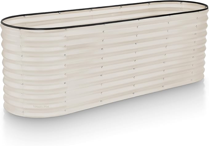 Plant & Plot Galvanized Raised Garden Beds Outdoor // 6×2×2 ft Planter Raised by PlantPlot