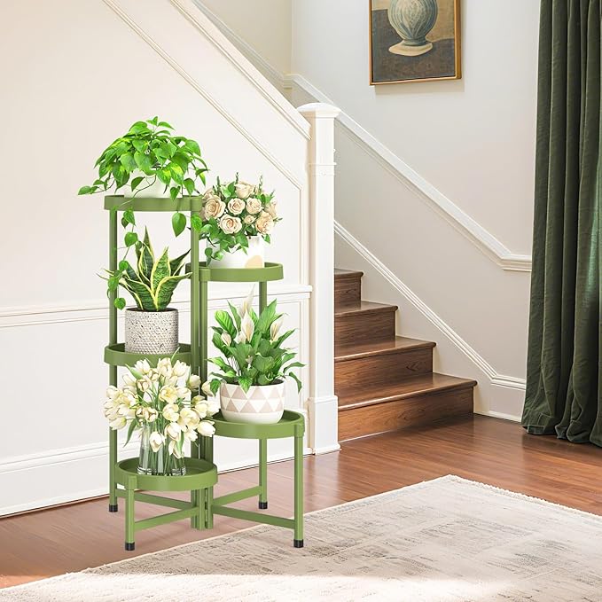 iDavosic.ly 5 Tier Folding Plant Stand Indoor Outdoor - Image 7