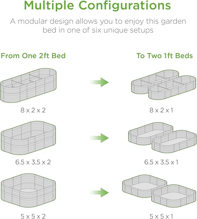 Best Choice Products 8x2x2ft Metal Raised Garden Bed, Oval Outdoor Deep Root - Image 3