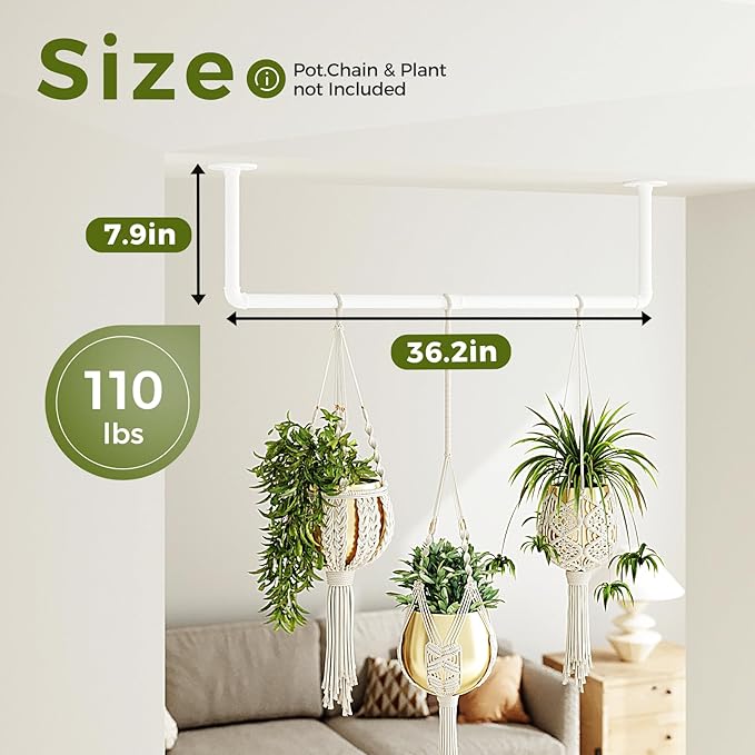 Bamworld Hanging Planters for Indoor Plants Plant Hanger Indoor Hanging Plant - Image 4