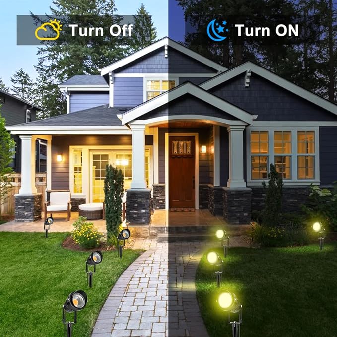 LightingWill 5W LED Landscape Lights, Warm White 3000K-3500K, Waterproof DC 12V - Image 6