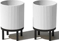 Veradek Demi Series Round Planter w/Stand by VeradekOutdoor
