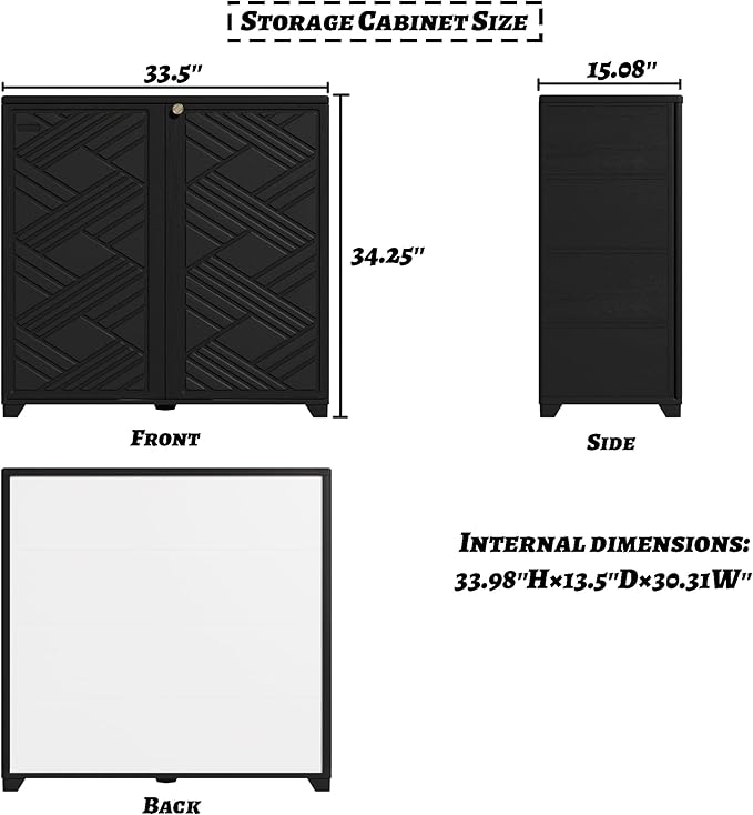 Outdoor/Indoor Storage Box, Resin and Plastic Storage Cabinet Waterproof - Image 4