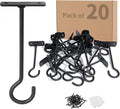 20Pack Plant Hooks Bulk 6in Metal Plant Hook Shepherds Hook Decorative Wall by QualityEfficiency