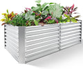 Land Guard 6×3×2 ft Galvanized Metal Raised Garden Bed, 2FT Deep Root Elevated by LandGuard
