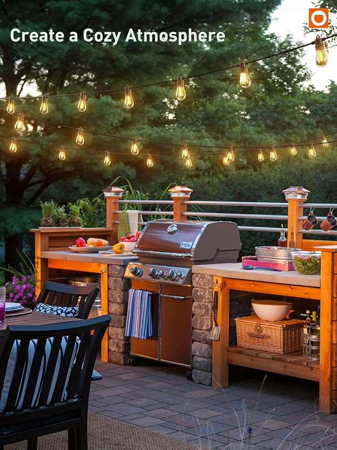 addlon 100FT LED Outdoor String Lights, Remote Dimmable Patio Lights - Image 9